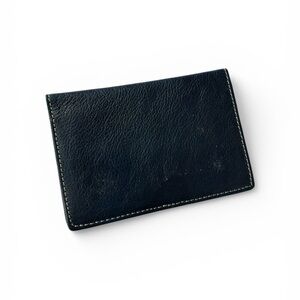 Vatav Black Leather Wallet